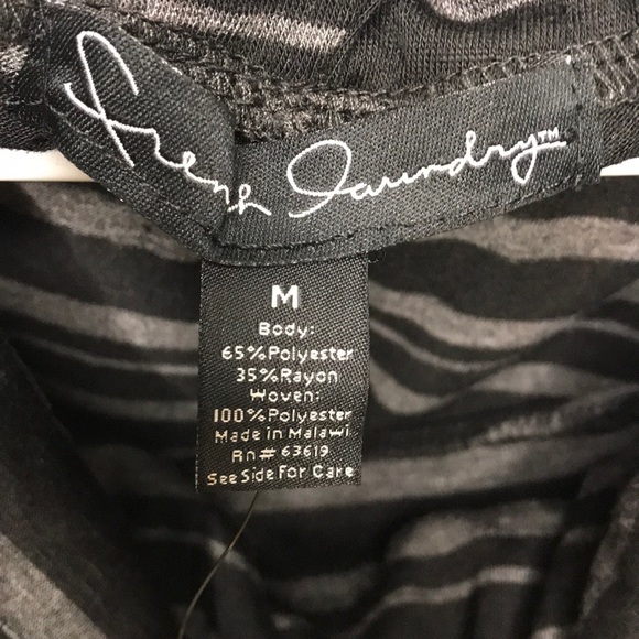 NWT French Laundry black cowl neck sleeveless blouse - Picture 5 of 7